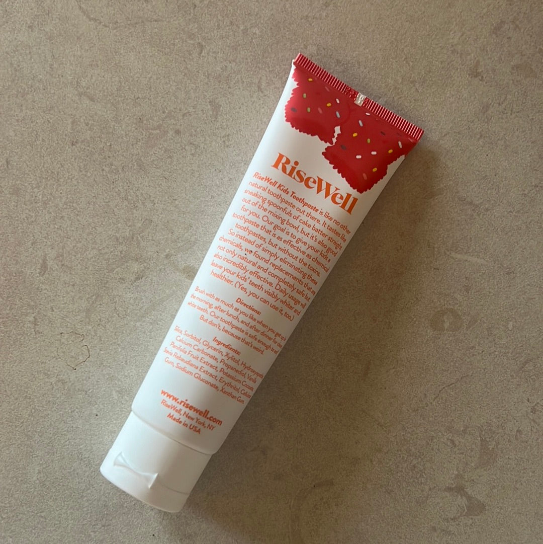 RiseWell Kids Mineral Toothpaste Cake Batter Min Spire