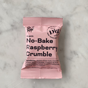 GET RAW No-Bake Raspberry Crumble